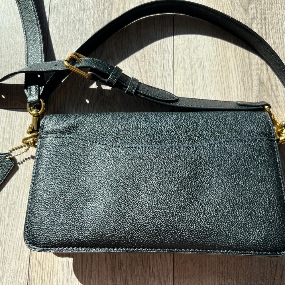 Black Leather Coach Tabby Shoulder Bag 26 - Picture 9 of 10